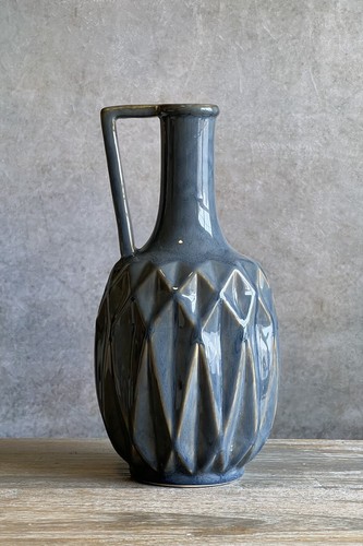Fancy polished pottery vase - polished,
