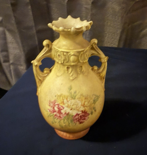 Yellow floral ceramic - floral,
