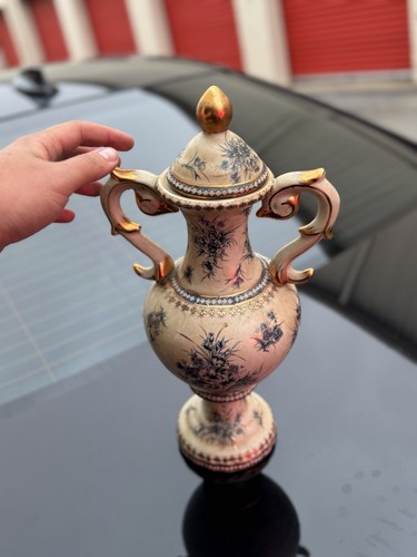 Vintage ceramic urn - vintage, vase