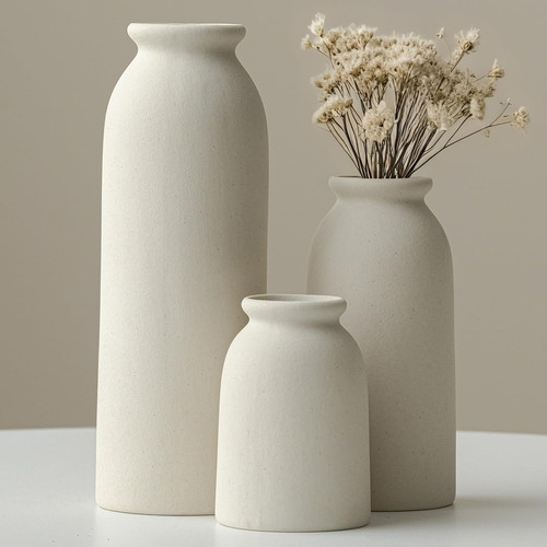 Ceramic vase set small - vase,