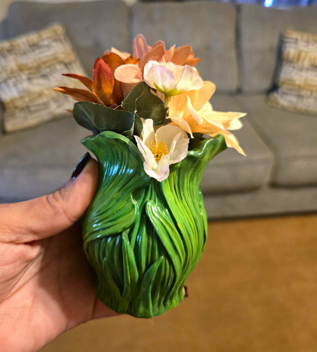 Small green ceramic - green,