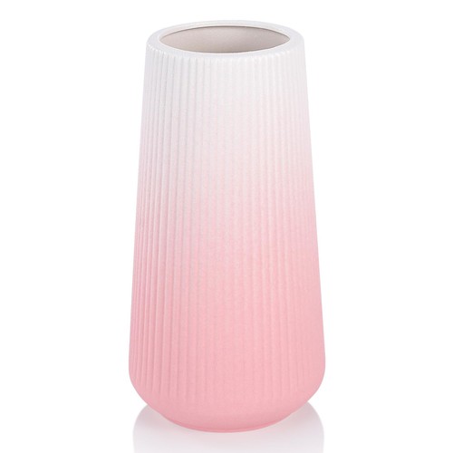 Gradient pink ceramic - pink, vase