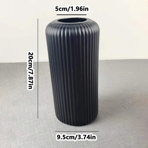 1pc chic striped ceramic - 1pc, ceramic-look