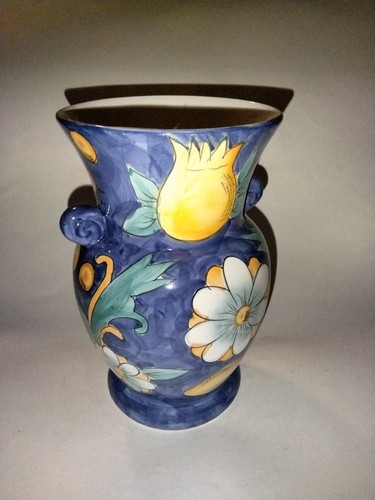 Vintage ceramic vase with - ceramic,