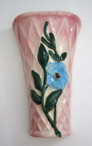 Vintage wall pocket vase art - vintage,