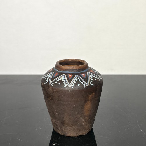 Vintage hand painted clay - vintage,