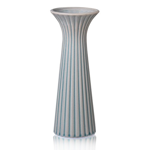 Vintage blue ceramic - vase, for