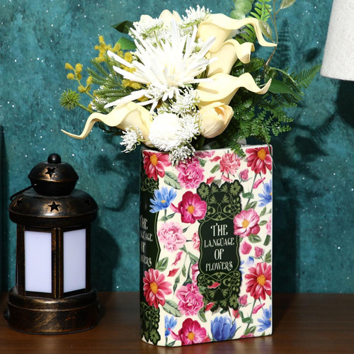 Large book shaped - large, vase