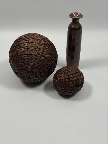 Ceramic vase wicker - &, orb