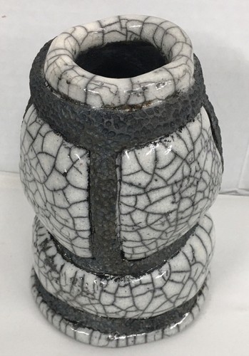 Raku style matte vase naked - style,