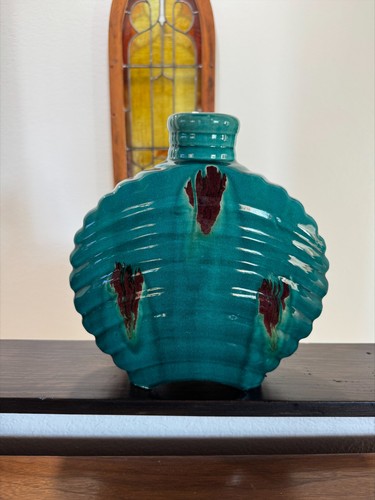 Pretty ceramic turquoise drip - ceramic,