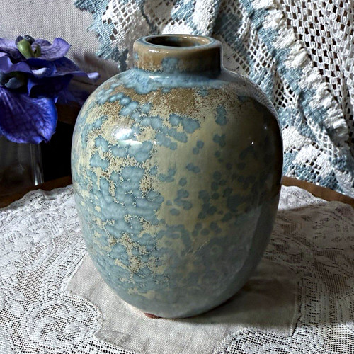 Blue green tan - green, mottled