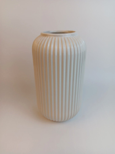 Florlab white ceramic - white, ribbed