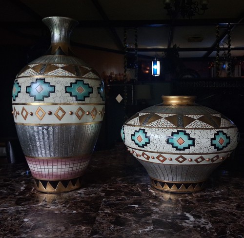 Large floor vase pair - floor, 24"