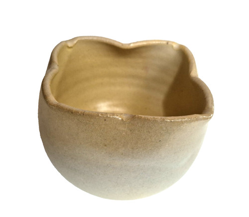 Ooak clay pottery vase ivory - clay, ~