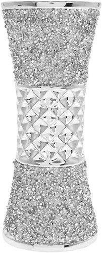 Silver ceramic crushed diamond - silver,