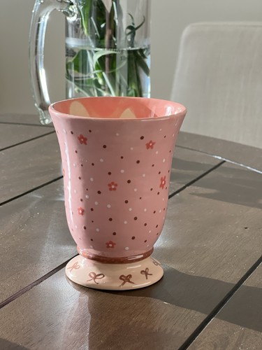 Hand made pottery vase - hand,